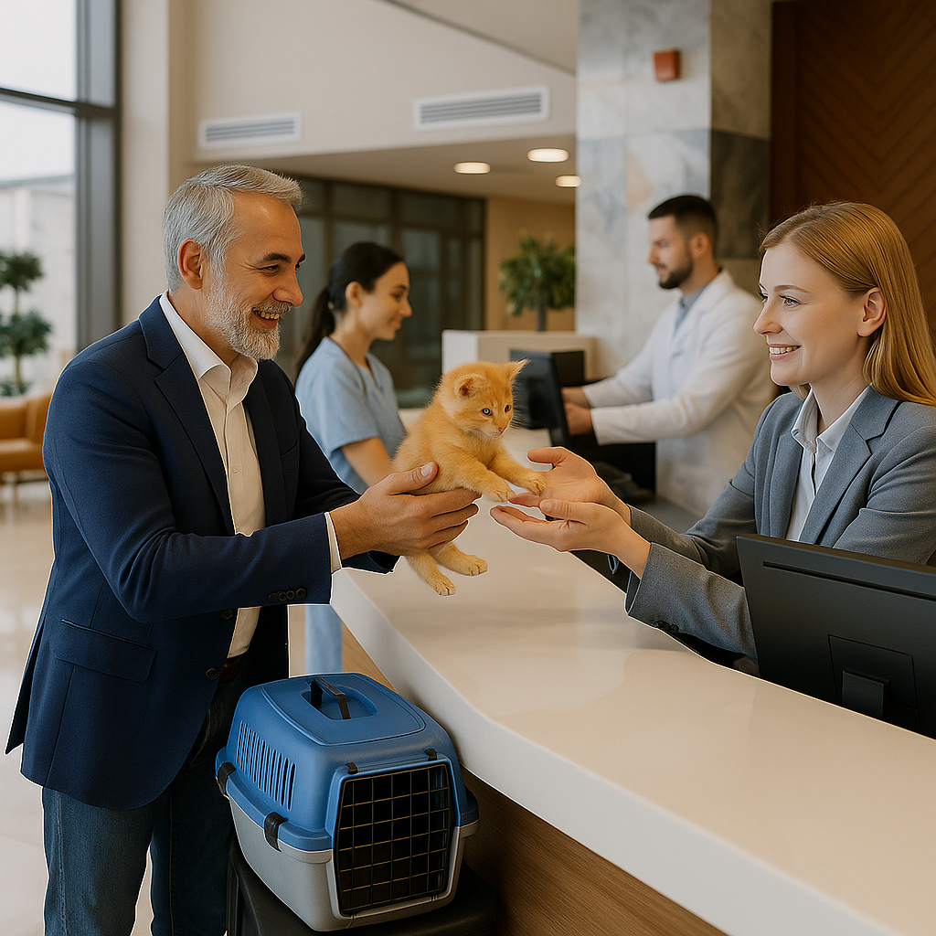 Veterinary Exam Room and Computer